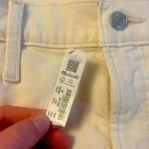 Madewell NWT “The Perfect Vintage” straight leg Jean in ochre